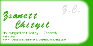 zsanett chityil business card